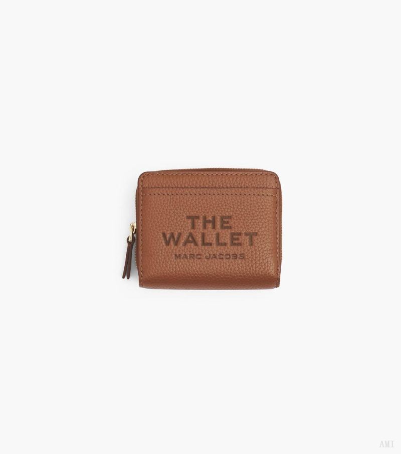 Marc Jacobs | The Leather Mini Compact Wallet - Argan Oil