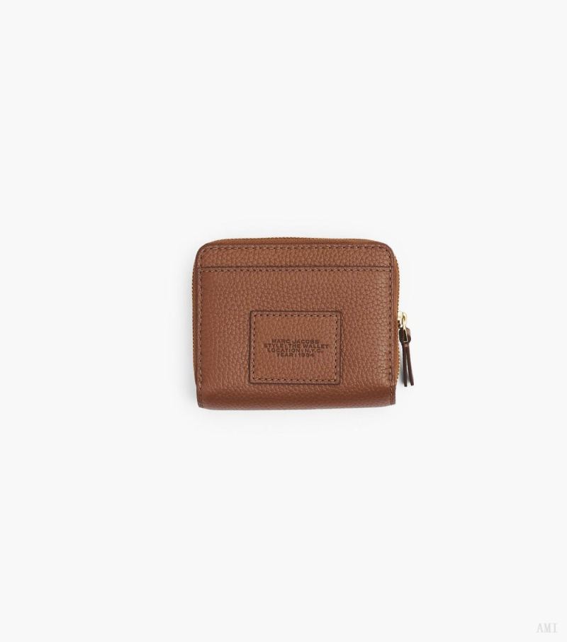 Marc Jacobs | The Leather Mini Compact Wallet - Argan Oil