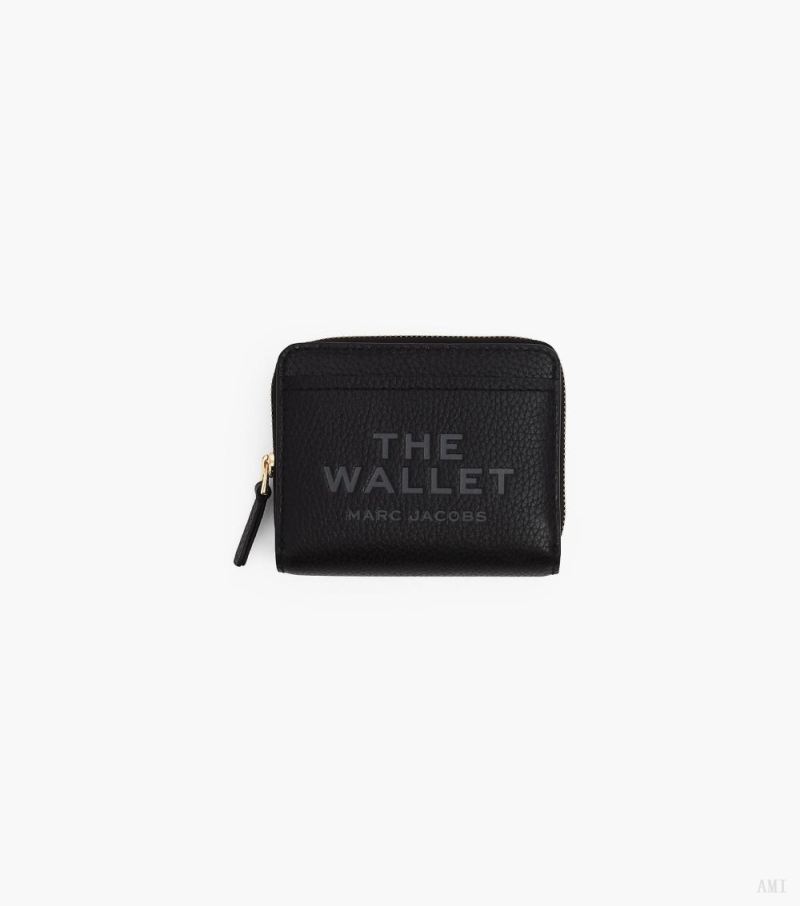 Marc Jacobs | The Leather Mini Compact Wallet - Black