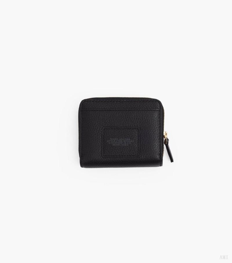 Marc Jacobs | The Leather Mini Compact Wallet - Black