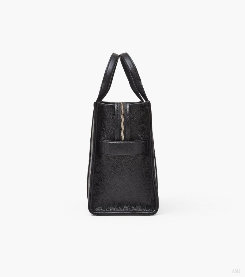 Marc Jacobs | The Leather Medium Tote Bag - Black