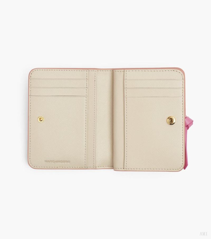 Marc Jacobs | The Utility Snapshot Mini Compact Wallet - Rose Multi