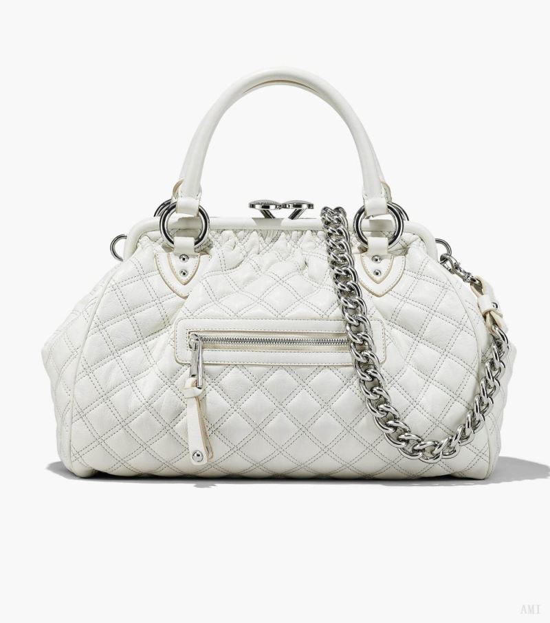 Marc Jacobs | Re-Edition Quilted Leather Stam Bag - Cloud White