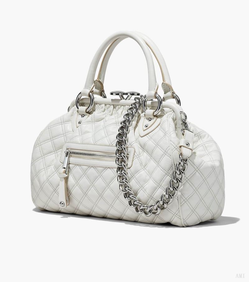 Marc Jacobs | Re-Edition Quilted Leather Stam Bag - Cloud White