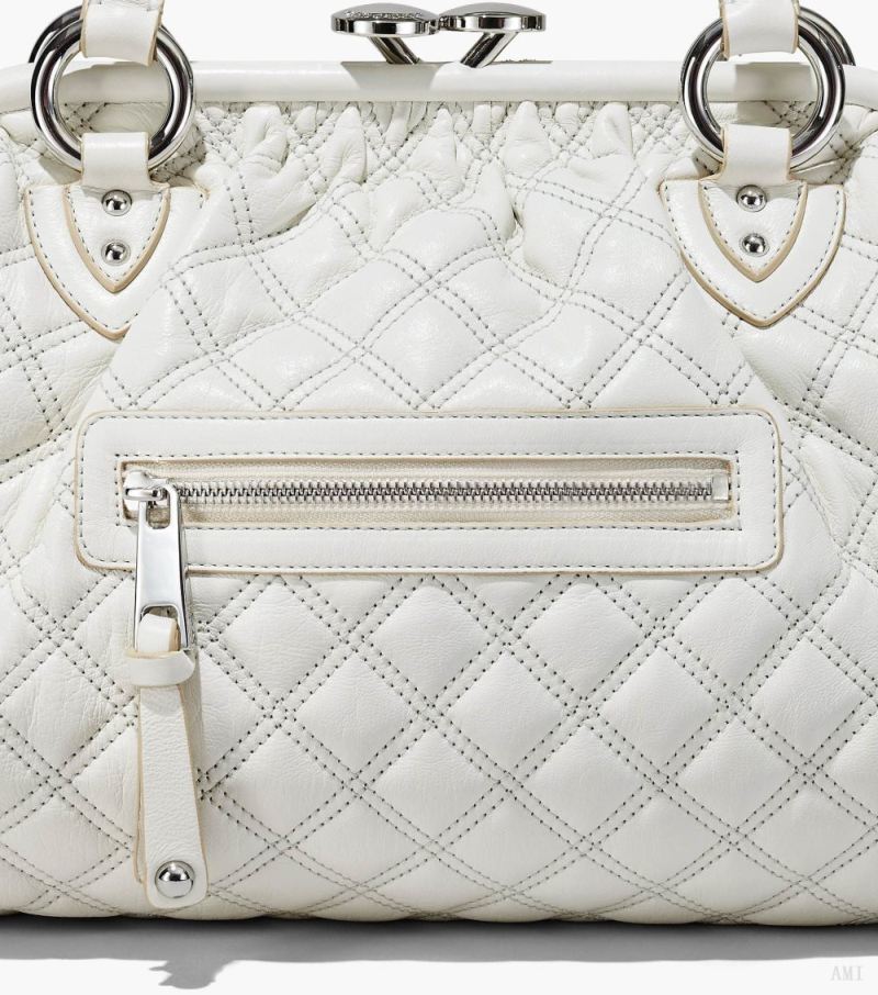 Marc Jacobs | Re-Edition Quilted Leather Stam Bag - Cloud White