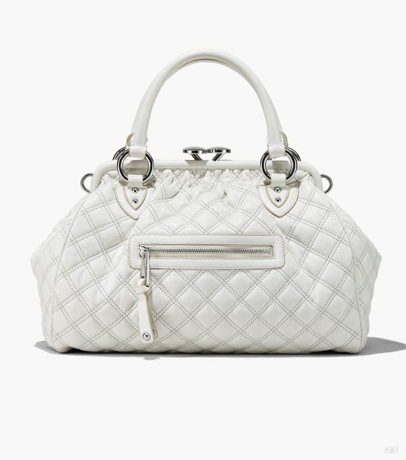 Marc Jacobs | Re-Edition Quilted Leather Stam Bag - Cloud White