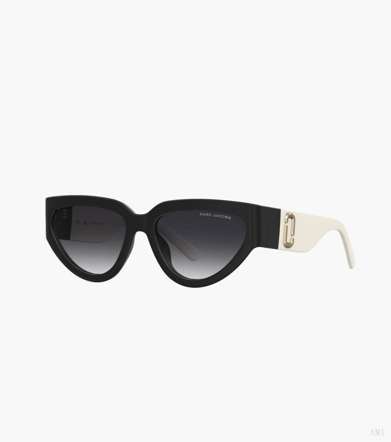 Marc Jacobs | The J Marc Cat Eye Sunglasses - Black/White