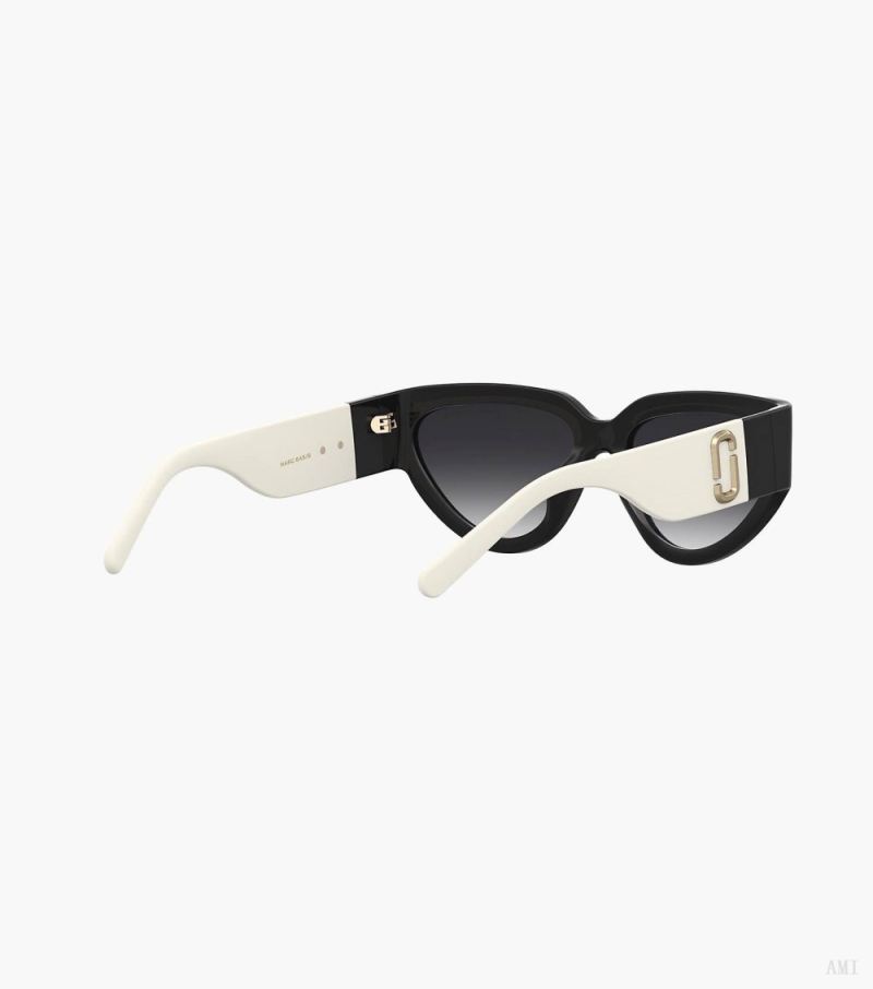 Marc Jacobs | The J Marc Cat Eye Sunglasses - Black/White