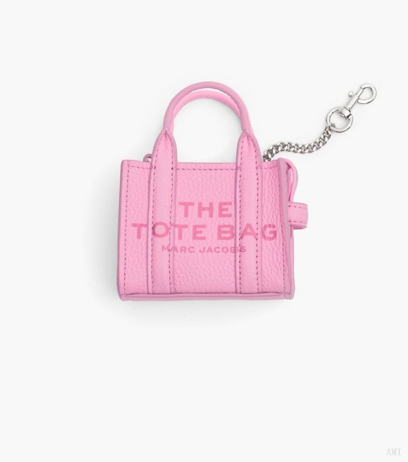 Marc Jacobs | The Nano Tote Bag Charm - Fluro Candy Pink - Click Image to Close