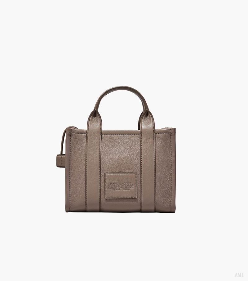 Marc Jacobs | The Leather Small Tote Bag - Cement