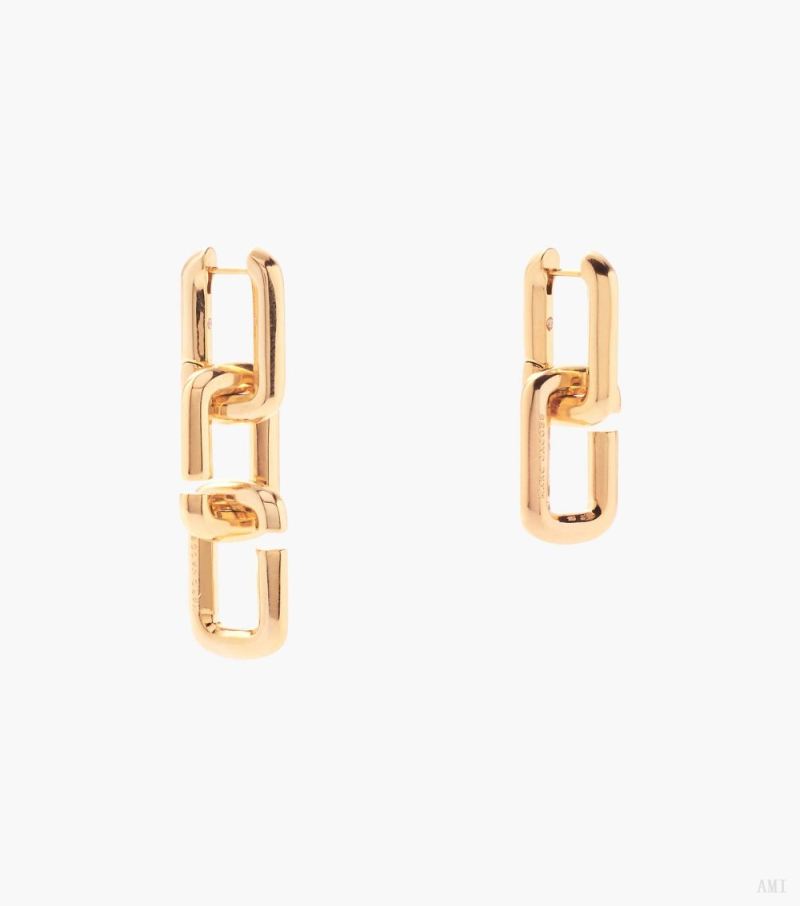 Marc Jacobs | The J Marc Chain Link Earrings - Gold - Click Image to Close