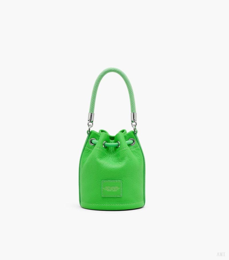 Marc Jacobs | The Leather Mini Bucket Bag - Apple