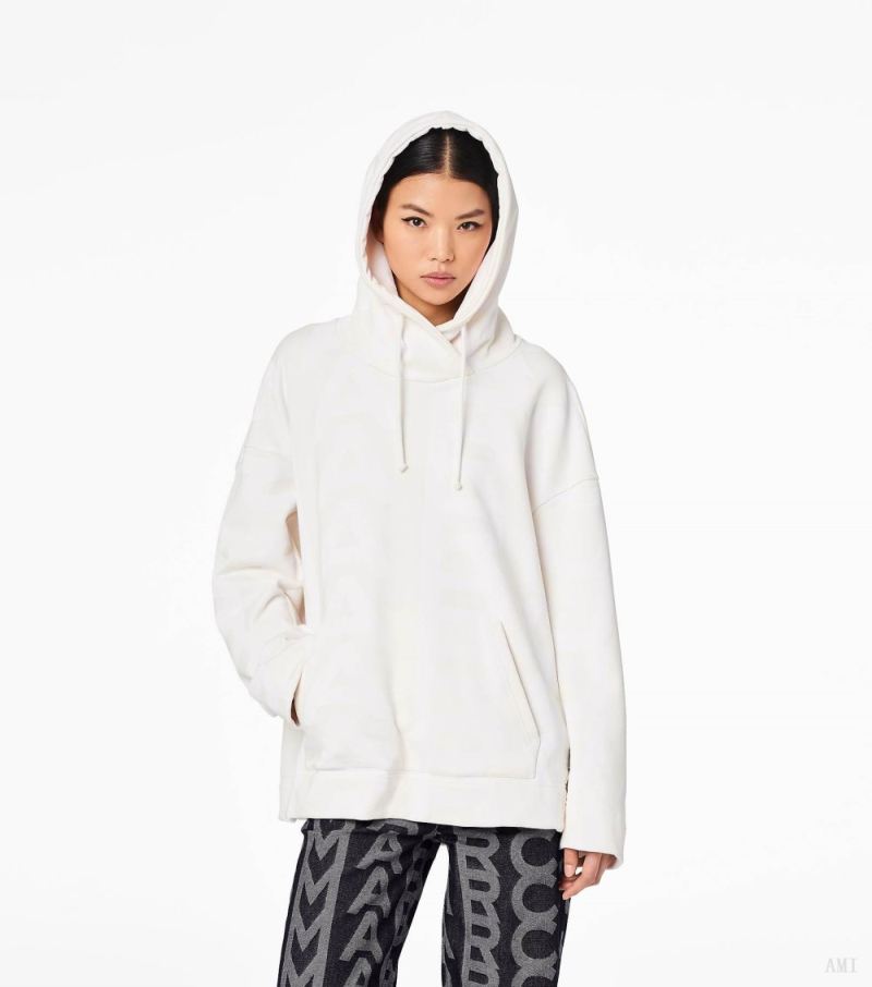 Marc Jacobs | Monogram Oversized Hoodie - Eggshell/Optic White