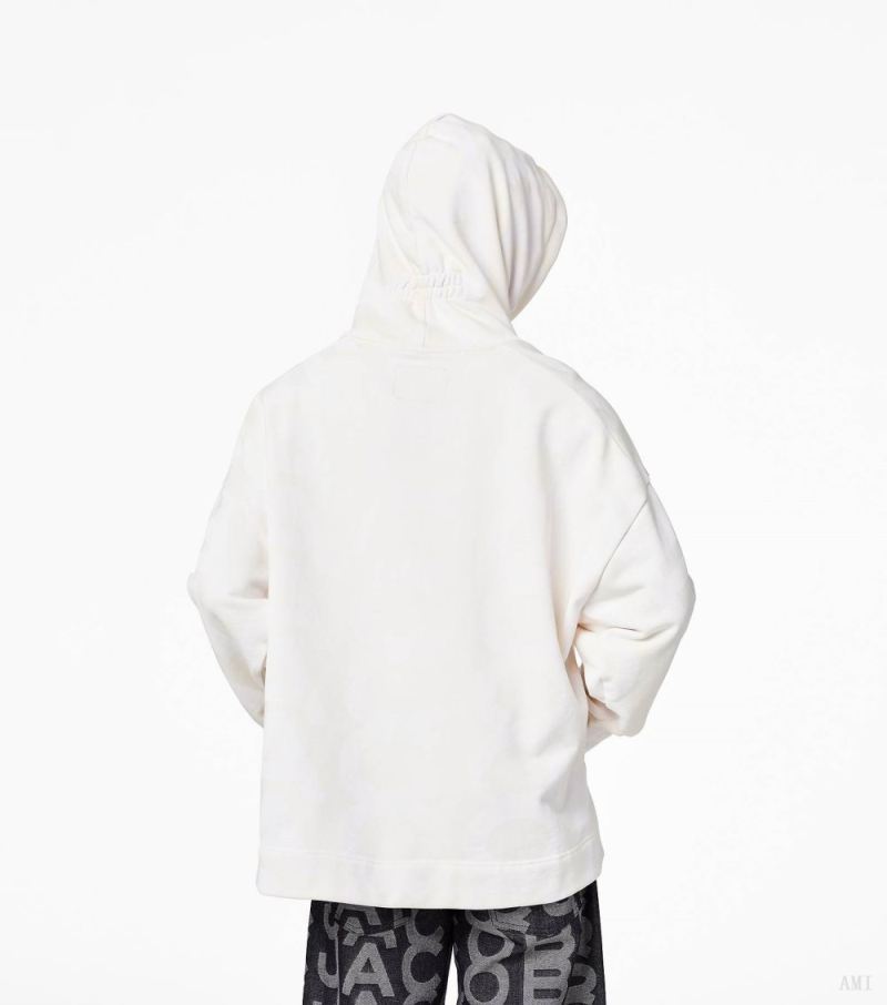 Marc Jacobs | Monogram Oversized Hoodie - Eggshell/Optic White