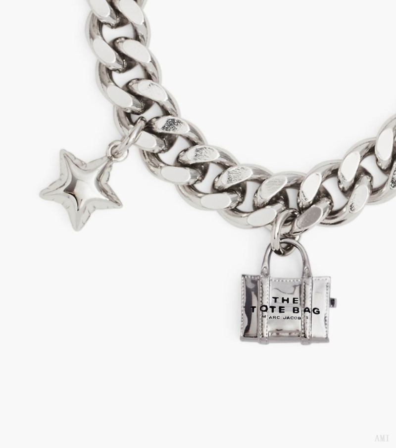 Marc Jacobs | The Mini Icon Charm Bracelet - Light Antique Silver