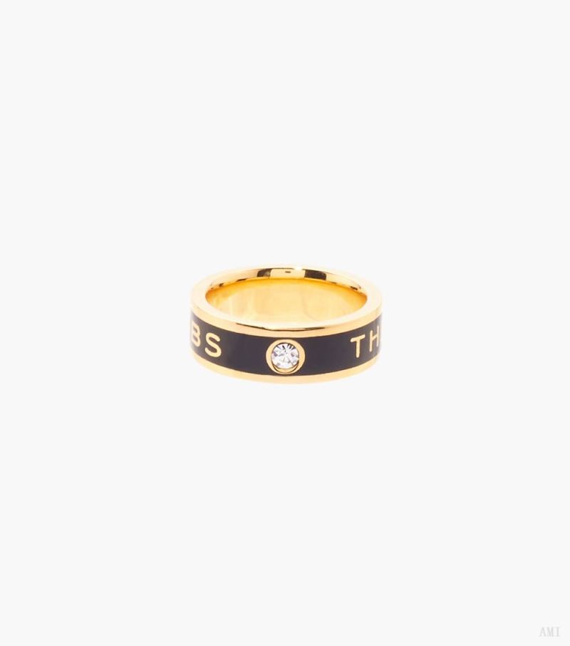 Marc Jacobs | The Medallion Ring - Black/Gold