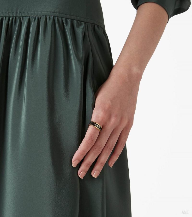 Marc Jacobs | The Medallion Ring - Black/Gold