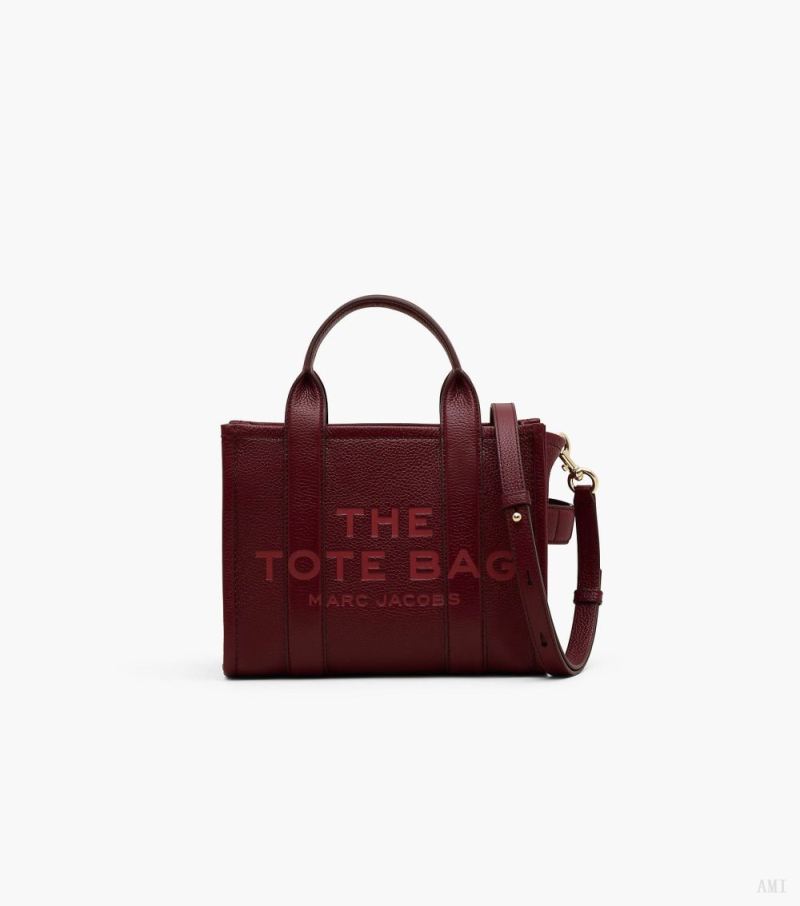 Marc Jacobs | The Leather Small Tote Bag - Cherry - Click Image to Close