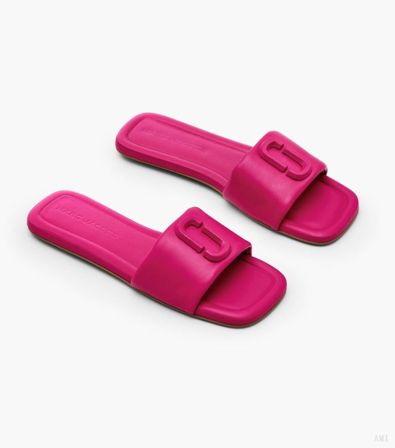 Marc Jacobs | The J Marc Leather Sandal - Lipstick Pink