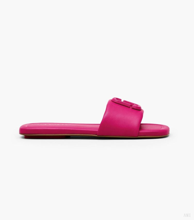 Marc Jacobs | The J Marc Leather Sandal - Lipstick Pink