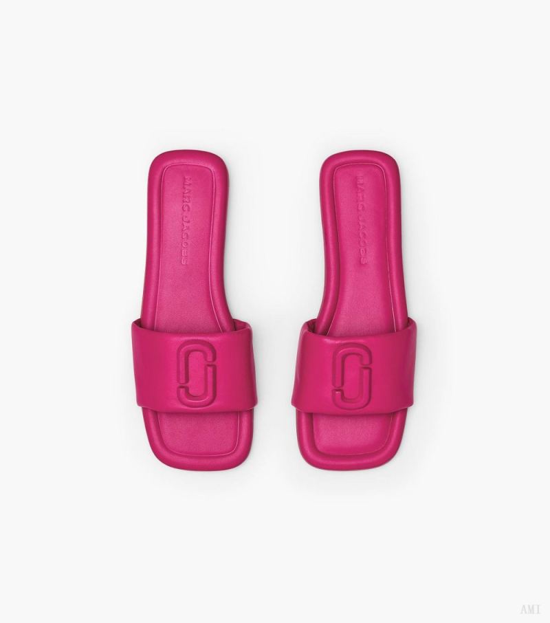 Marc Jacobs | The J Marc Leather Sandal - Lipstick Pink