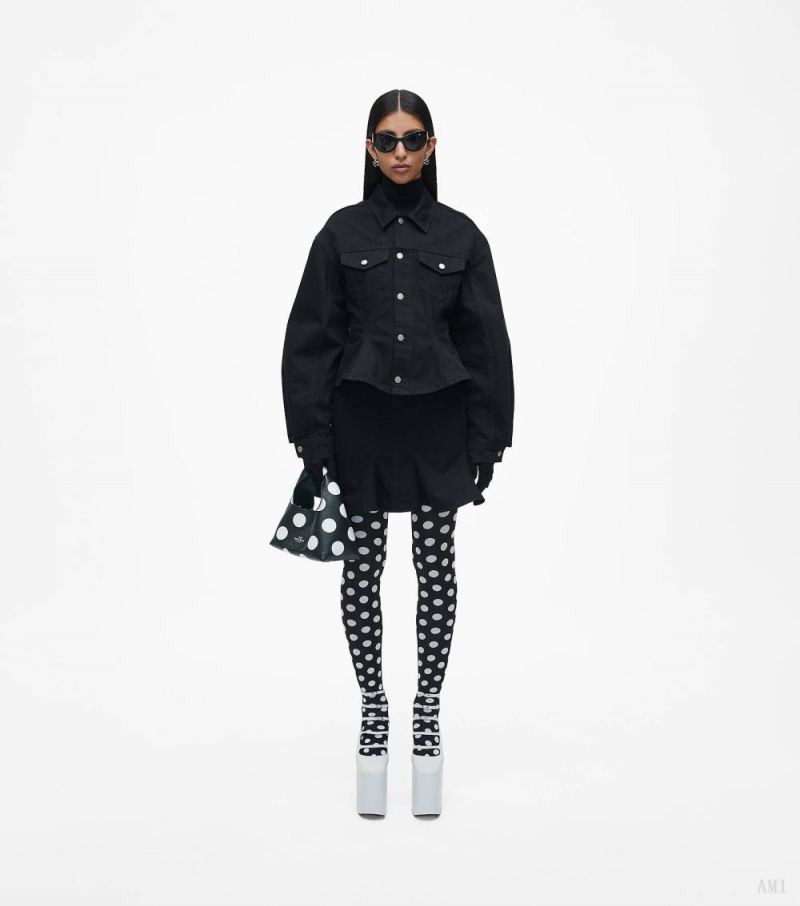 Marc Jacobs | The Spots Mini Sack Bag - Black/White