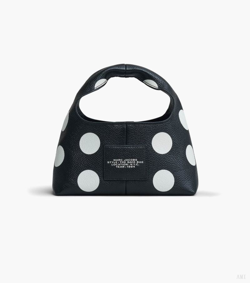 Marc Jacobs | The Spots Mini Sack Bag - Black/White