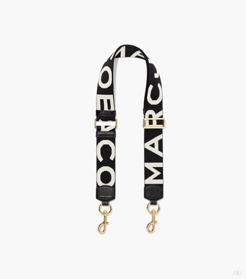 Marc Jacobs | The Logo Webbing Strap - Black/White