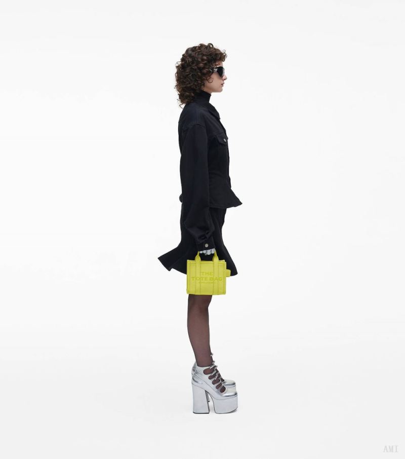 Marc Jacobs | The Leather Mini Tote Bag - Limoncello