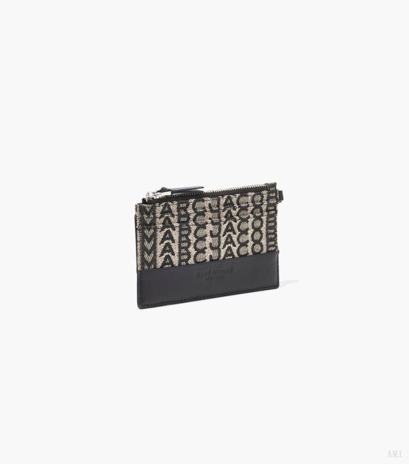 Marc Jacobs | The Monogram Top Zip Wristlet - Beige Multi