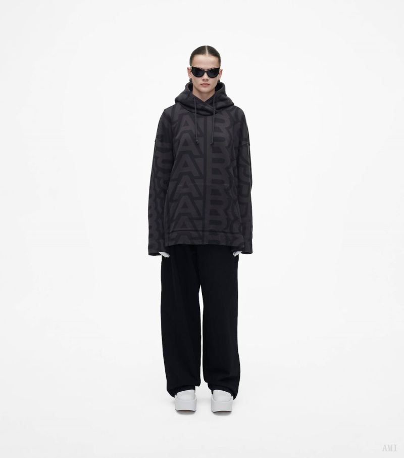 Marc Jacobs | The Monogram Oversized Hoodie - Black/Charcoal