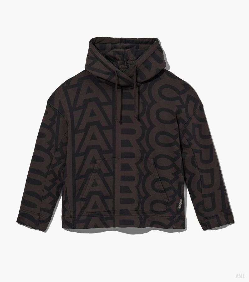 Marc Jacobs | The Monogram Oversized Hoodie - Black/Charcoal