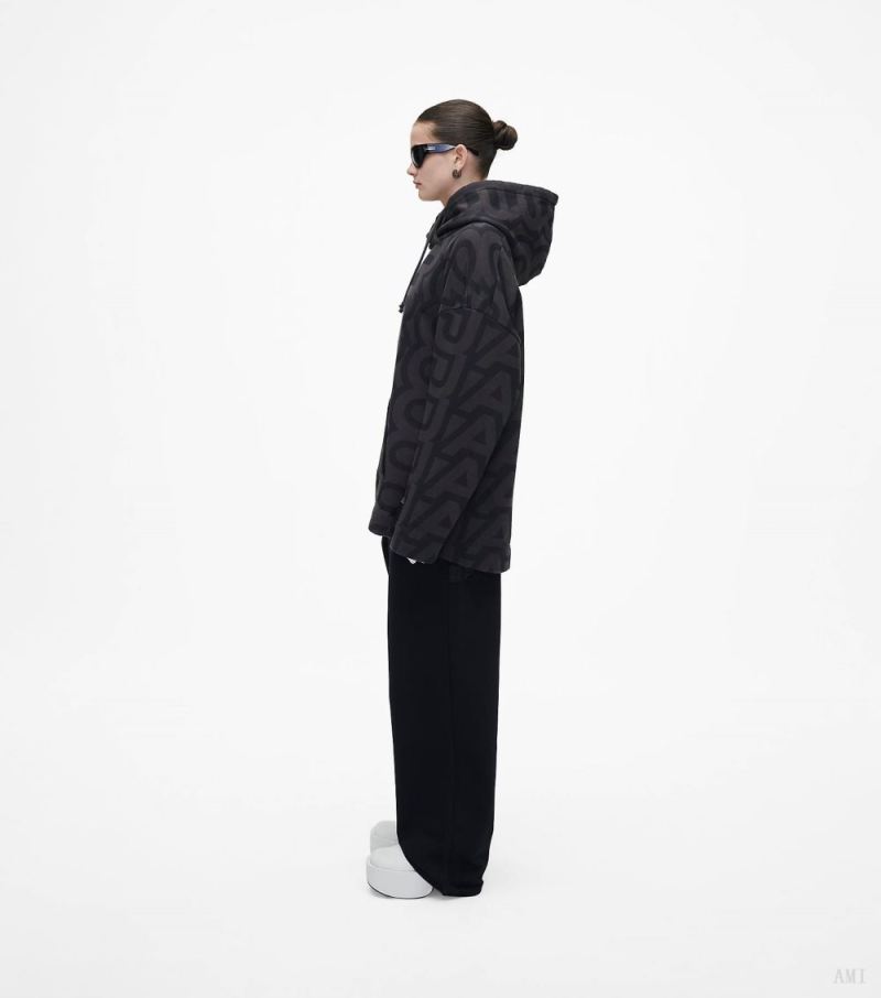 Marc Jacobs | The Monogram Oversized Hoodie - Black/Charcoal