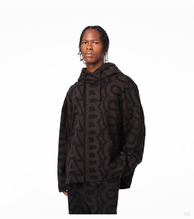 Marc Jacobs | The Monogram Oversized Hoodie - Black/Charcoal