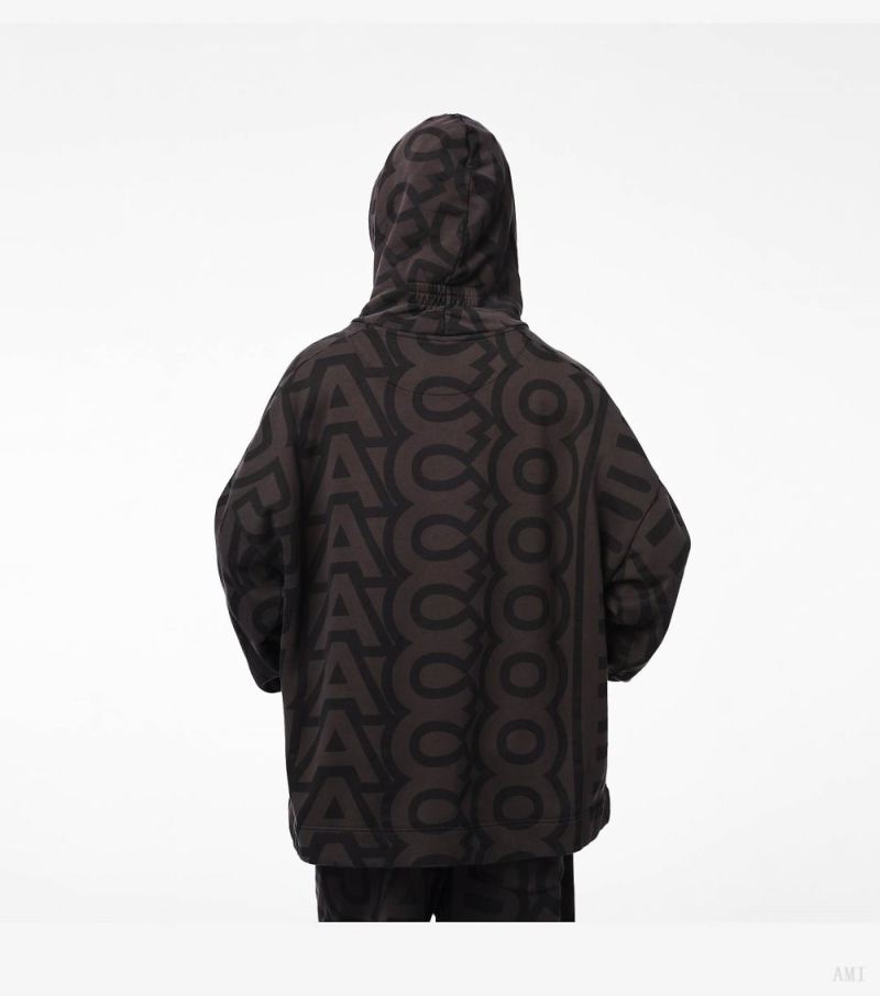 Marc Jacobs | The Monogram Oversized Hoodie - Black/Charcoal