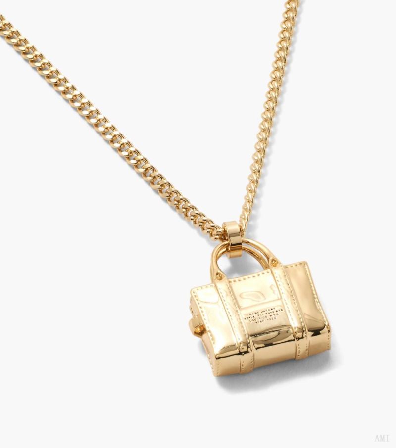 Marc Jacobs | The Tote Bag Necklace - Light Antique Gold