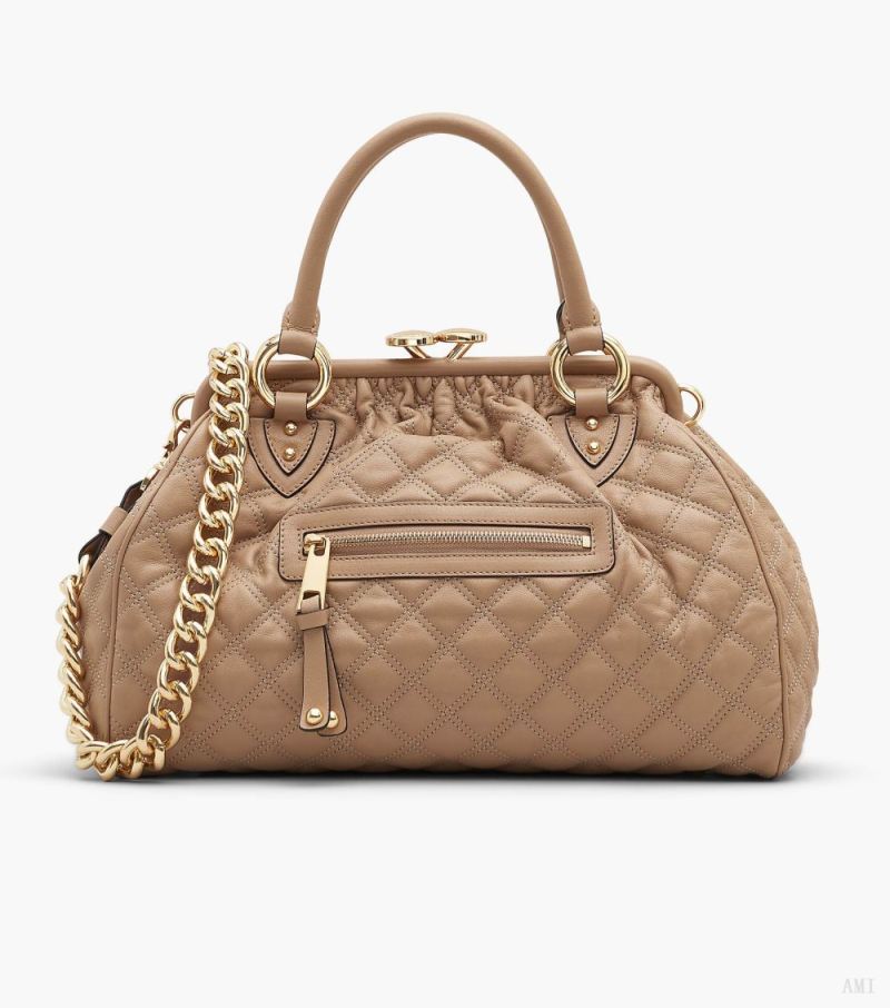 Marc Jacobs | Re-Edition Quilted Leather Stam Bag - Camel - Click Image to Close