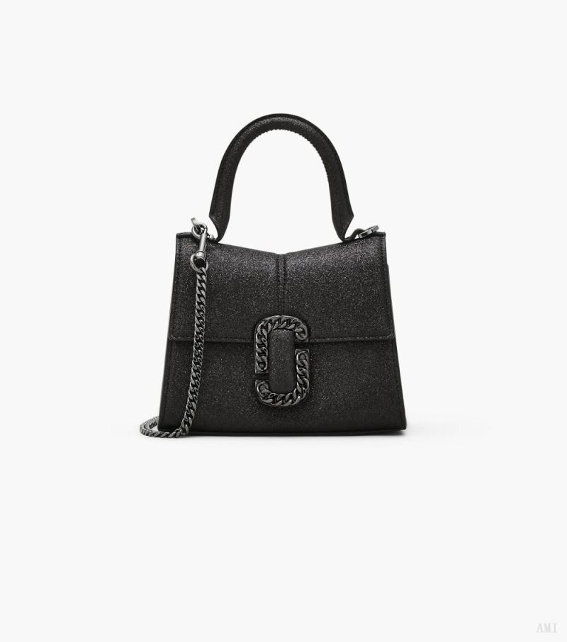 Marc Jacobs | The Galactic Glitter St. Marc Mini Top Handle - Black