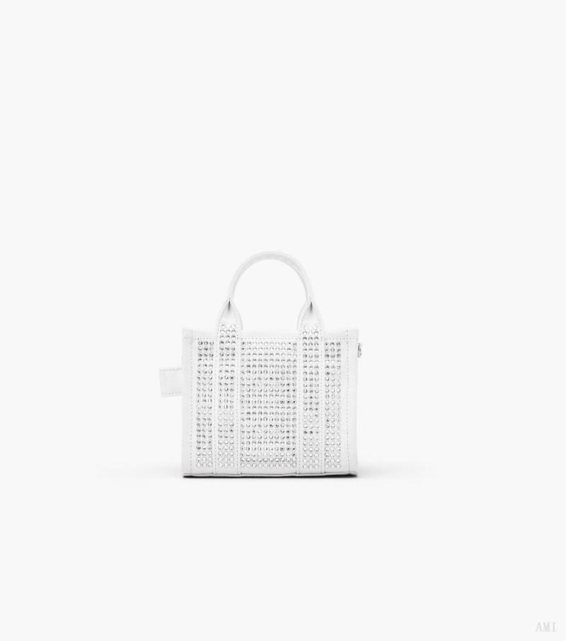 Marc Jacobs | The Crystal Canvas Mini Tote Bag - White Crystal