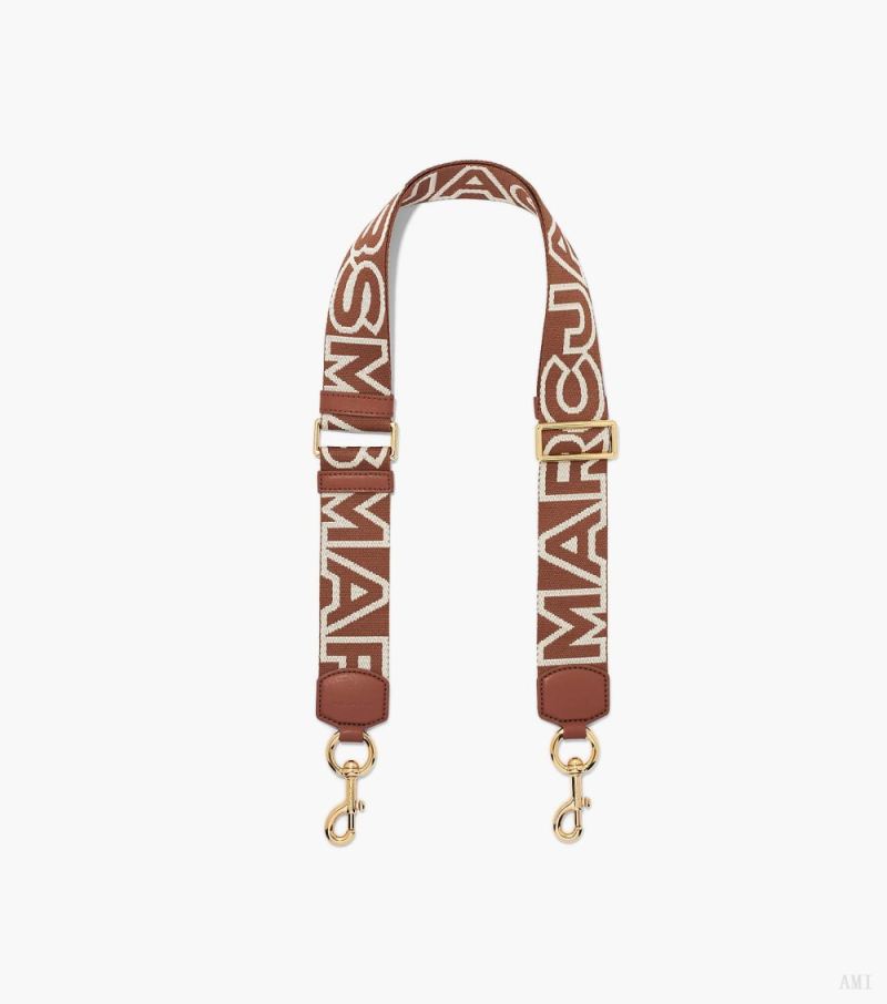 Marc Jacobs | The Outline Logo Webbing Strap - Argan Oil Multi - Click Image to Close