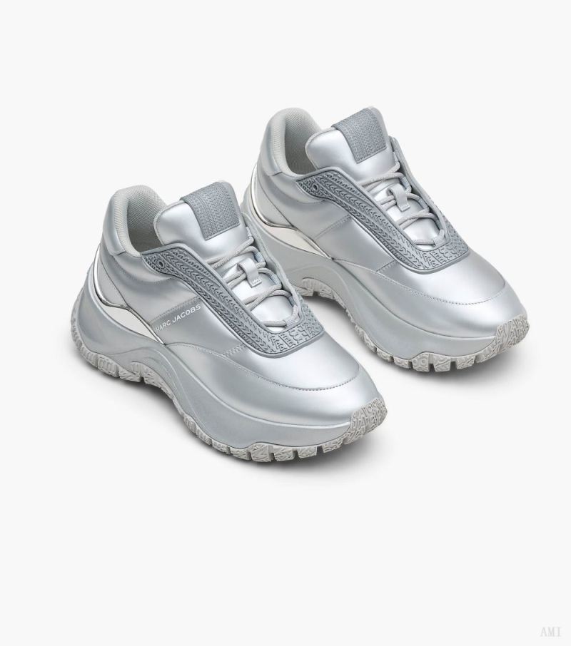 Marc Jacobs | The Metallic Lazy Runner - Silver - Click Image to Close