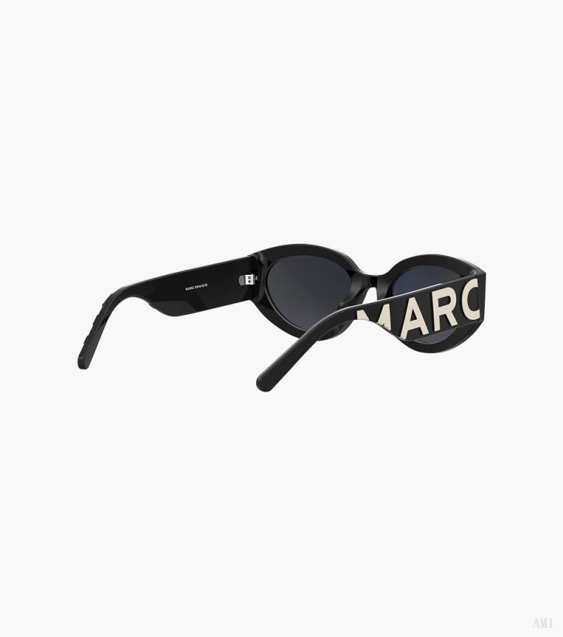 Marc Jacobs | The Marc Jacobs Oval Sunglasses - Black/White