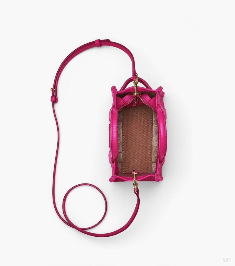 Marc Jacobs | The Leather Mini Tote Bag - Lipstick Pink