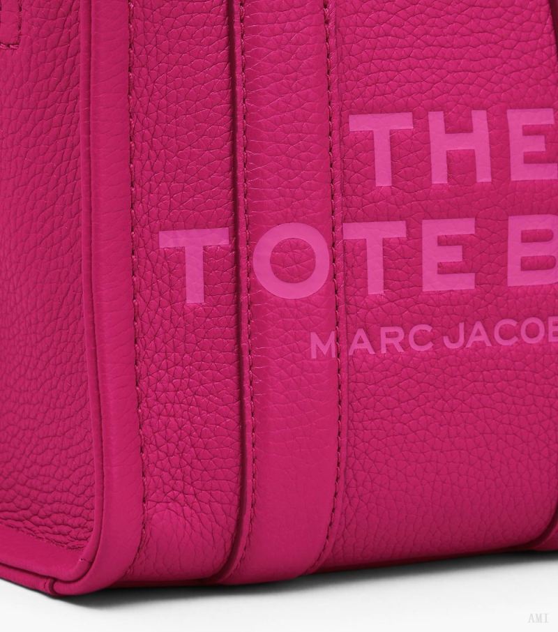 Marc Jacobs | The Leather Mini Tote Bag - Lipstick Pink