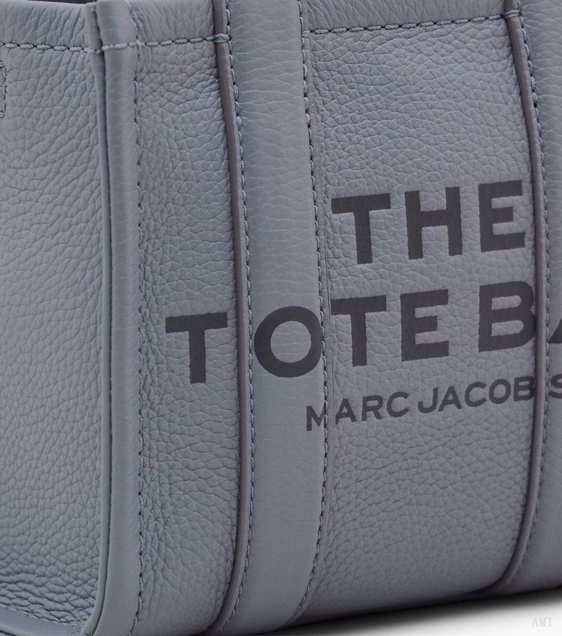 Marc Jacobs | The Leather Mini Tote Bag - Wolf Grey