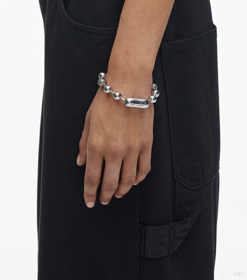 Marc Jacobs | The Monogram Ball Chain Bracelet - Light Antique Silver