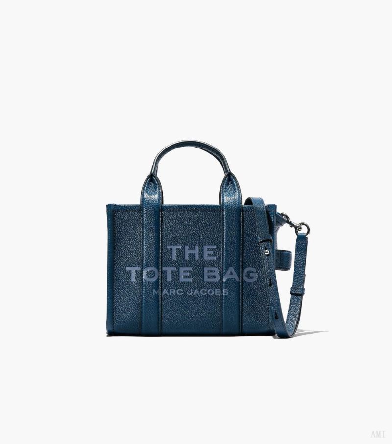 Marc Jacobs | The Leather Small Tote Bag - Blue Sea