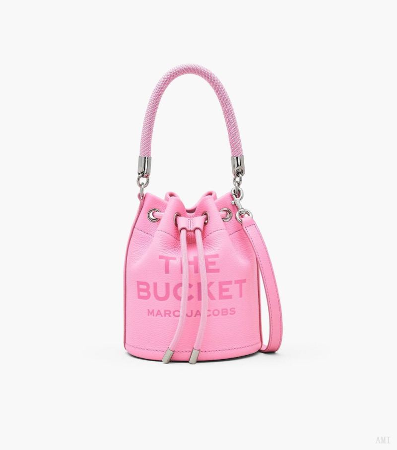 Marc Jacobs | The Leather Bucket Bag - Fluro Candy Pink - Click Image to Close