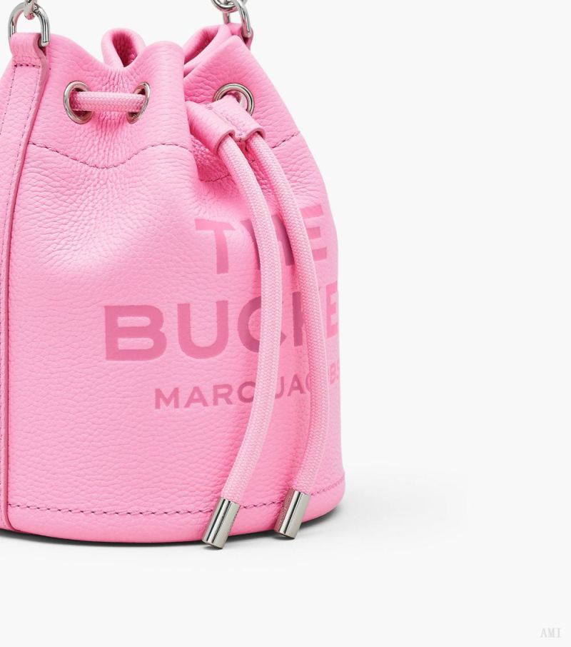 Marc Jacobs | The Leather Bucket Bag - Fluro Candy Pink