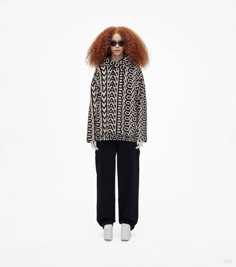 Marc Jacobs | The Monogram Oversized Hoodie - Black/Ivory